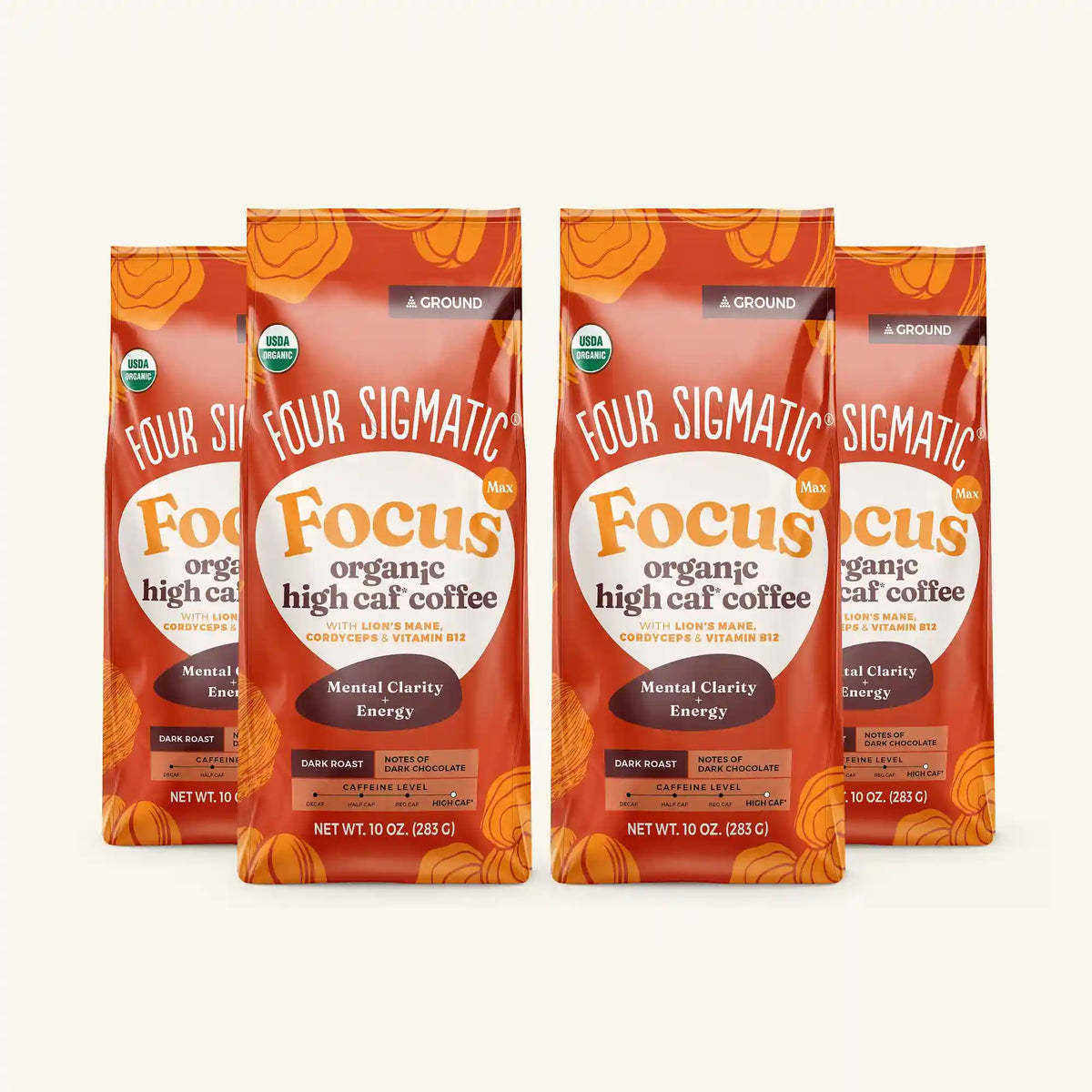 Focus Max High Caf Ground Coffee - Dark