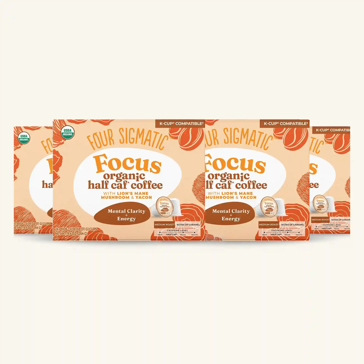 Focus Half-Caf Coffee Pods (24ct)