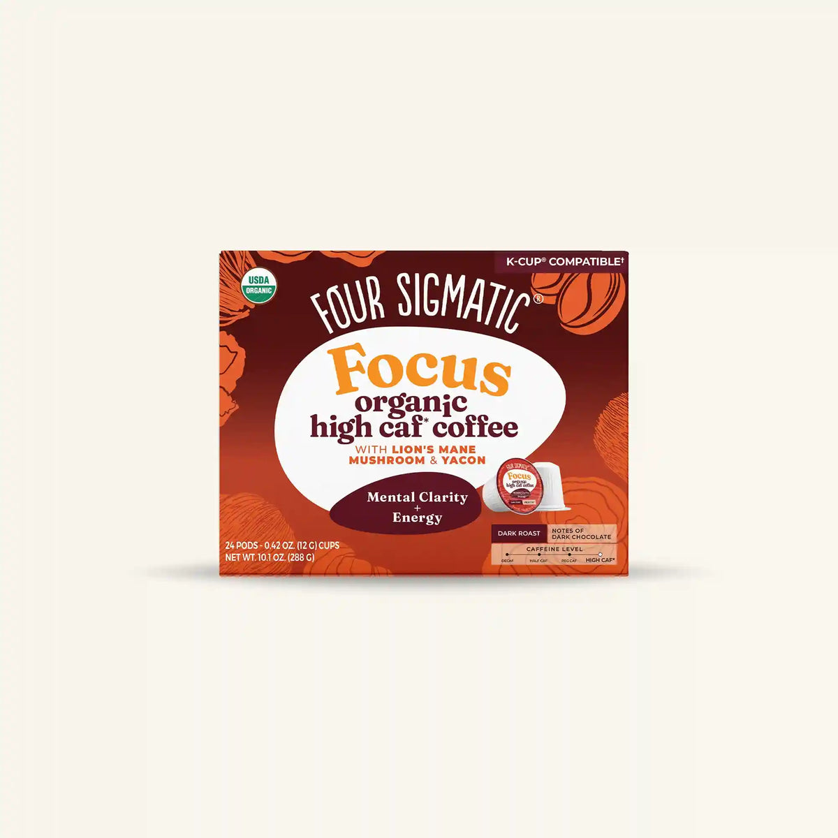 Focus High Caf Coffee Pods (24ct)