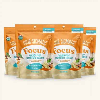 Focus Organic Coffee Latte - Vanilla