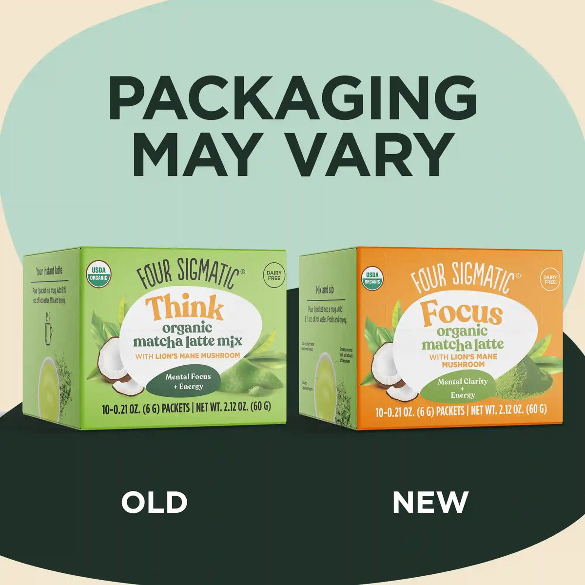 Focus Matcha Latte, Packets