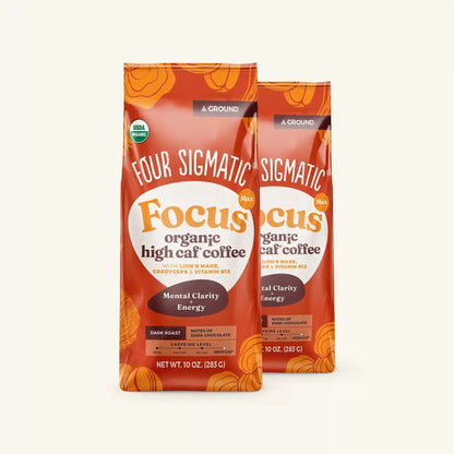 Focus Max High Caf Ground Coffee - Dark