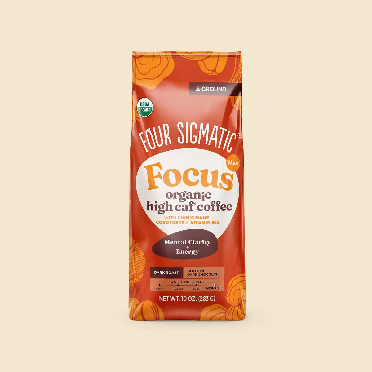 Focus Max High Caf Ground Coffee - Dark